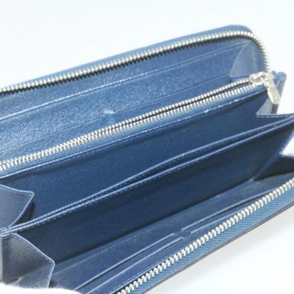 LOUIS VUITTON Epi Zippy Wallet Long Wallet Navy Blue - Picture 13 of 16
